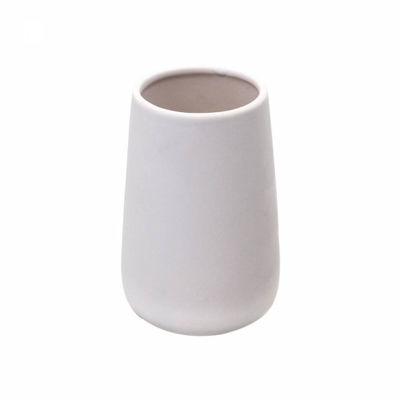 Estia Bamboo Essentials White Ποτηράκι Μπάνιου Πορσελάνης 02-4576