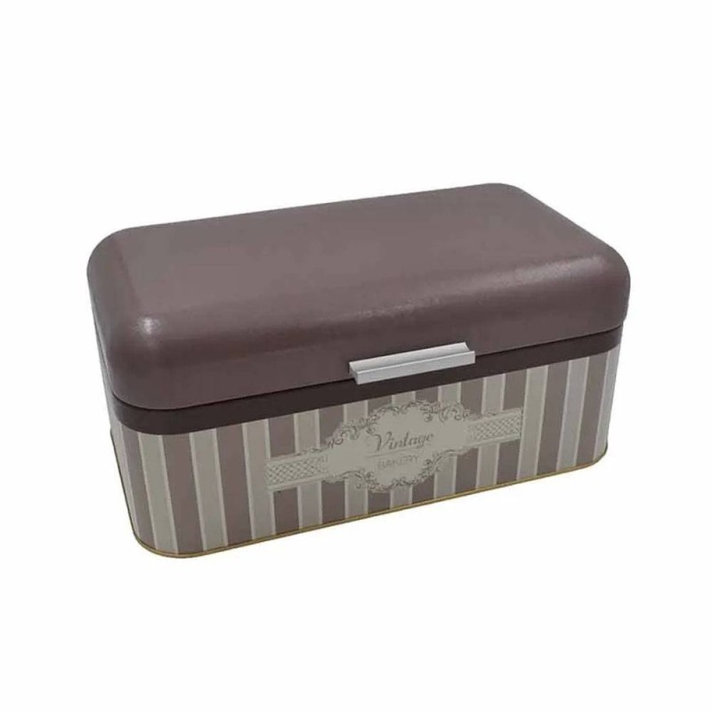 Sidirela Vintage Brown Ψωμιέρα (37x21x16) Μεταλλική