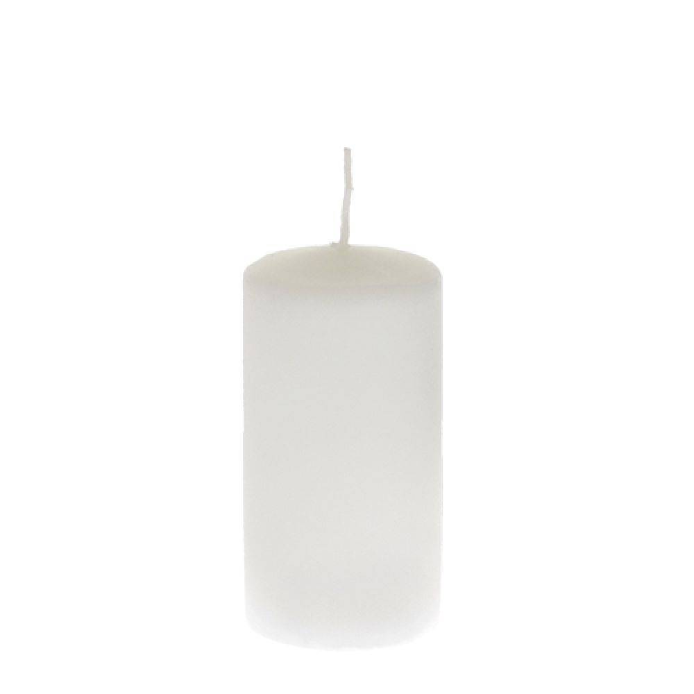 Κερί κύλινδρος 5x10cm λευκό χρώμα Iliadis 16501