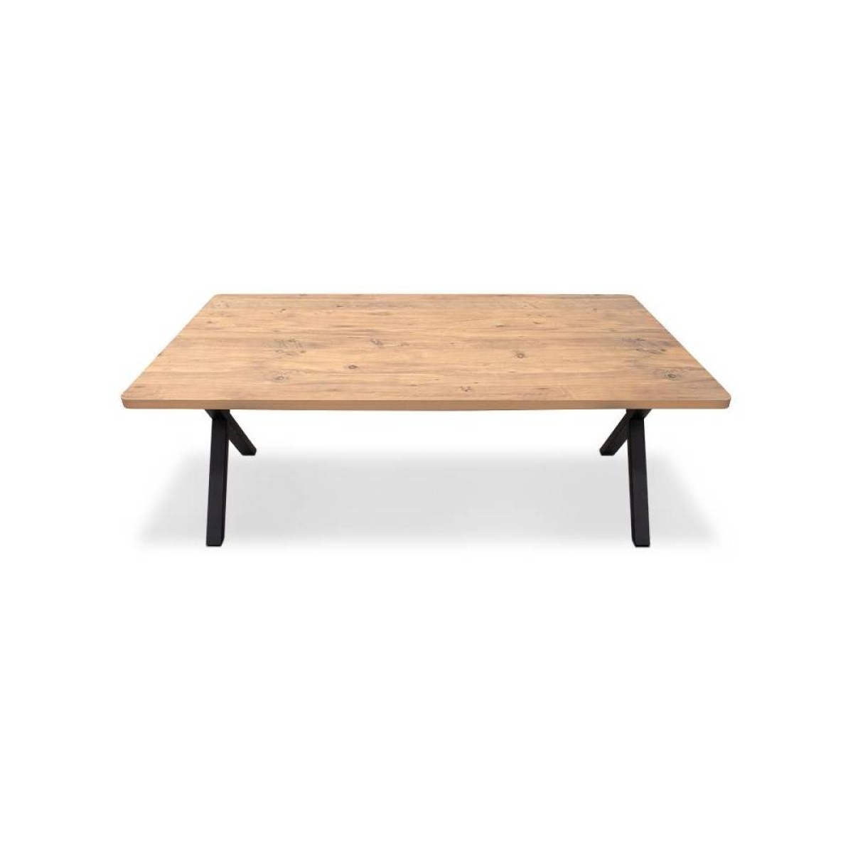 Τραπέζι Jeremy  Mdf - μεταλλικό χρώμα ακακίας 160x80x75εκ.