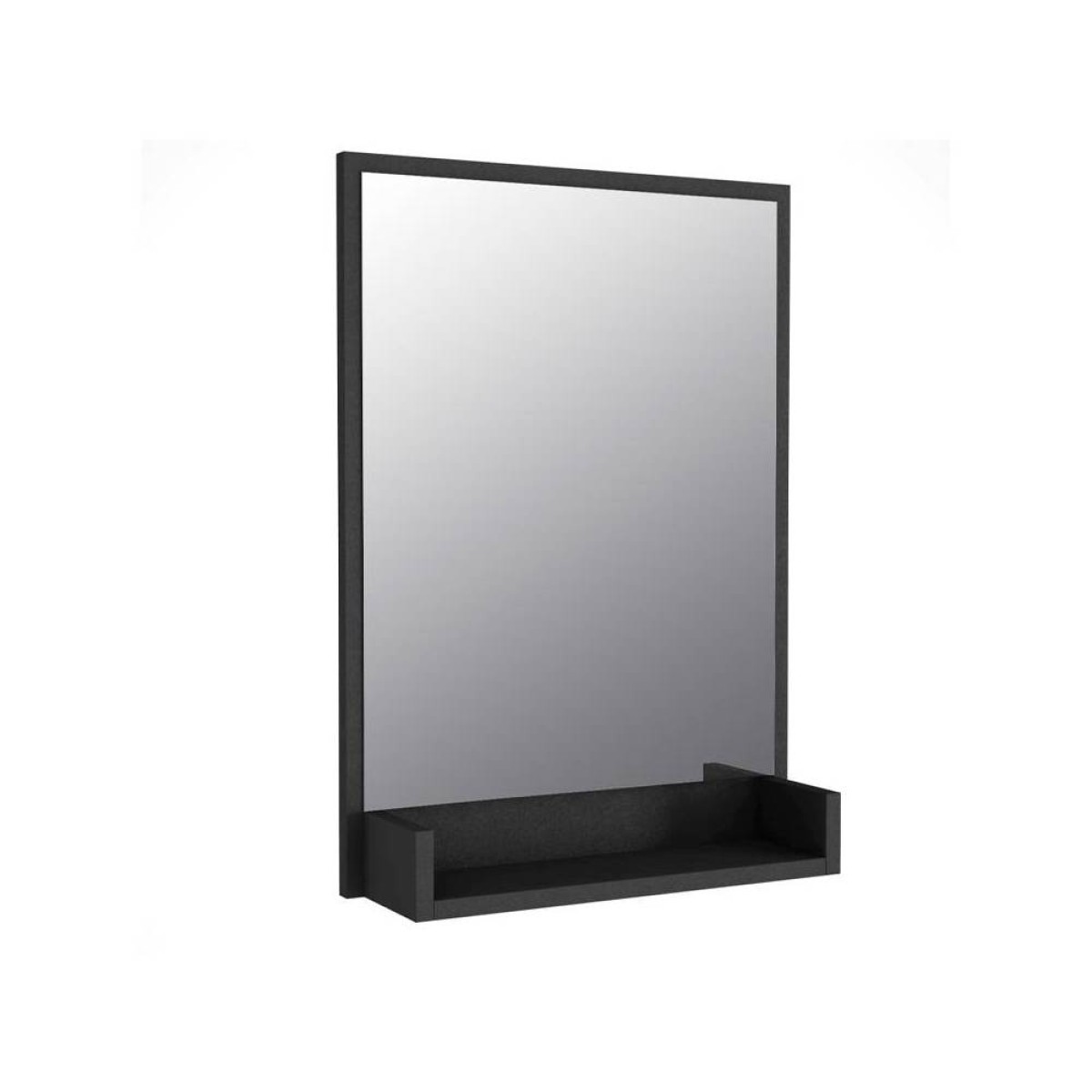 Καθρέπτης τοίχου Costa από μελαμίνη χρώμα μαύρο 45x12x75εκ.