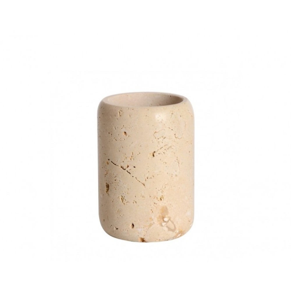 Ποτήρι Οδοντόβουρτσας (Φ7.5x10.5) Ασβεστόλιθος Marva Stone 478215