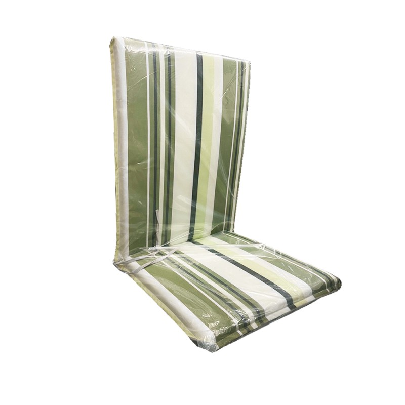 Μαξιλάρι Καρέκλας με Πλάτη (95x43) TNS Striped Green CUS-FOLD/GREEN