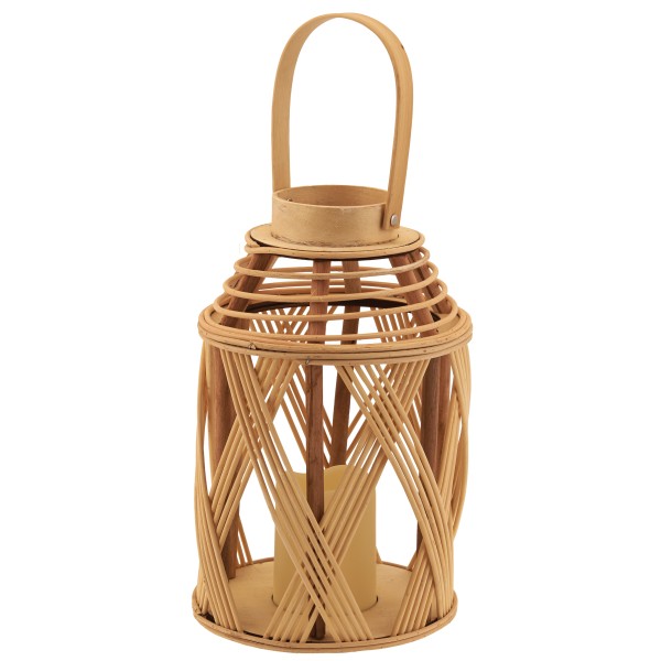 Φανάρι Led Με Μπαταρία 19,5x30,5cm Bamboo TNS 05-950-3033