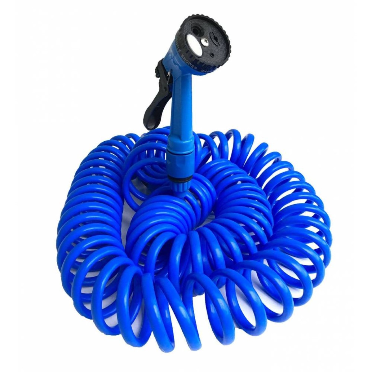 Λάστιχο Κήπου Σπιράλ (7.5m) με Πιστόλι Ποτίσματος – Μπλε