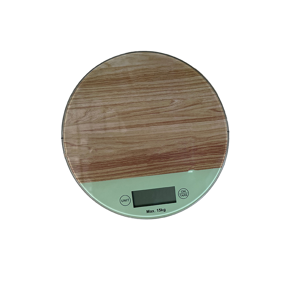 Ψηφιακή Ζυγαριά Κουζίνας 5kg Στρόγγυλη TNS Wood Green 04-950-1290-1