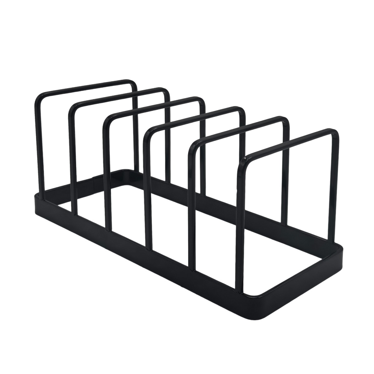 Μεταλλική Πιατοθήκη Ντουλαπιού (24x10x10) Μαύρη – Οργανωτής Ραφιού