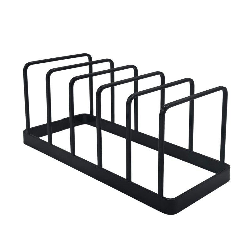 Μεταλλική Πιατοθήκη Ντουλαπιού (24x10x10) Μαύρη – Οργανωτής Ραφιού