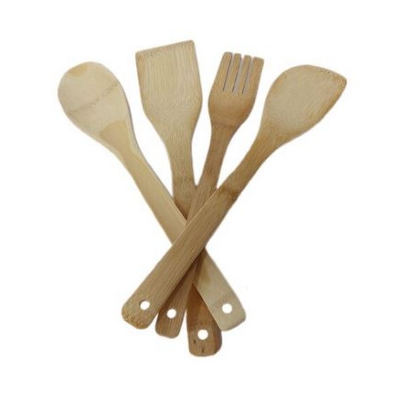 Σετ 4 Κουτάλες Κουζίνας Bamboo TNS 03-950-4223