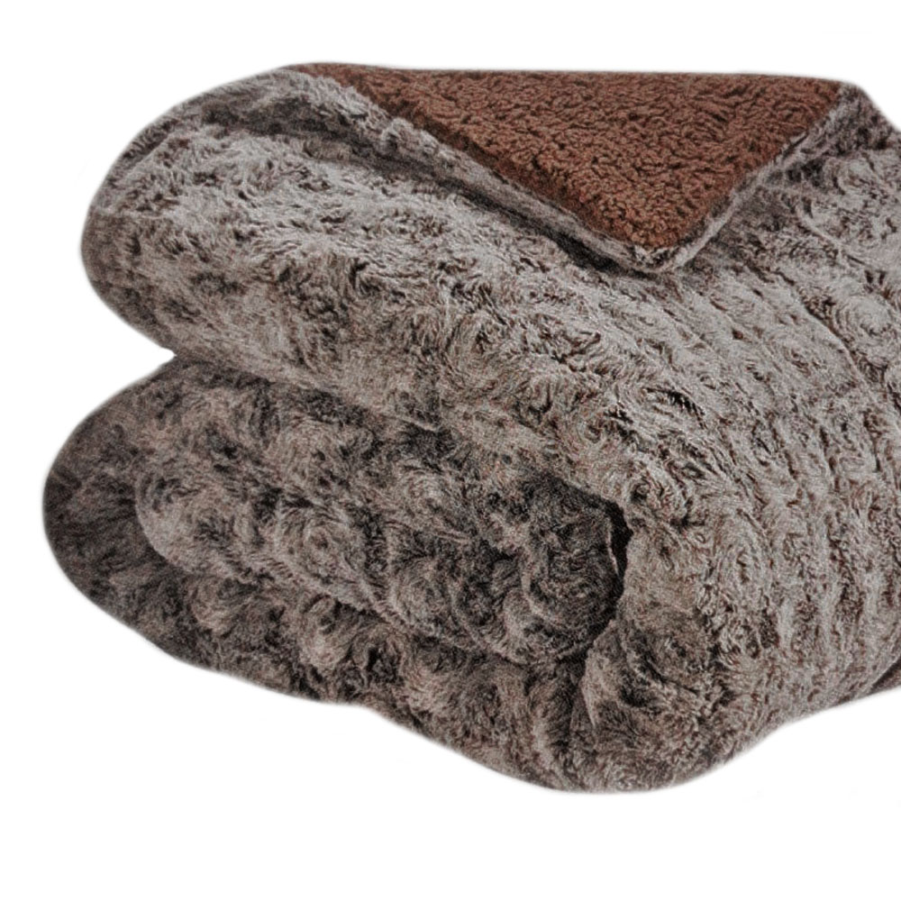 Κουβέρτα Γούνα Διπλή (200x220) Διπλής Όψης με Προβατάκι TNS Super Soft 39-950-2316