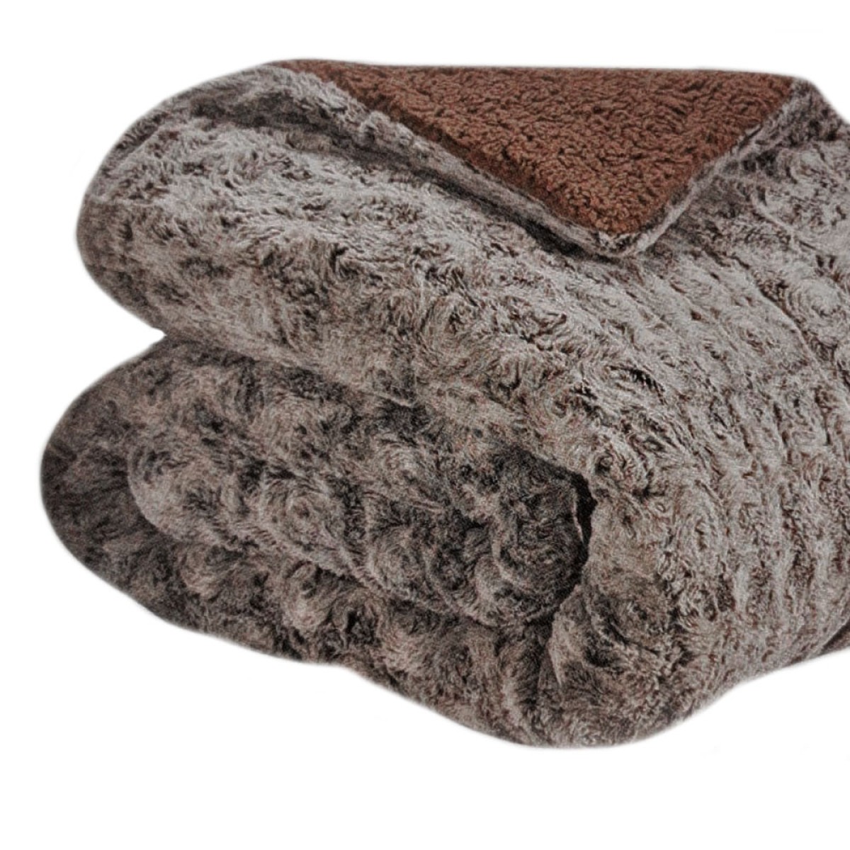 Κουβέρτα Γούνα Διπλή (200x220) Διπλής Όψης με Προβατάκι TNS Super Soft 39-950-2316