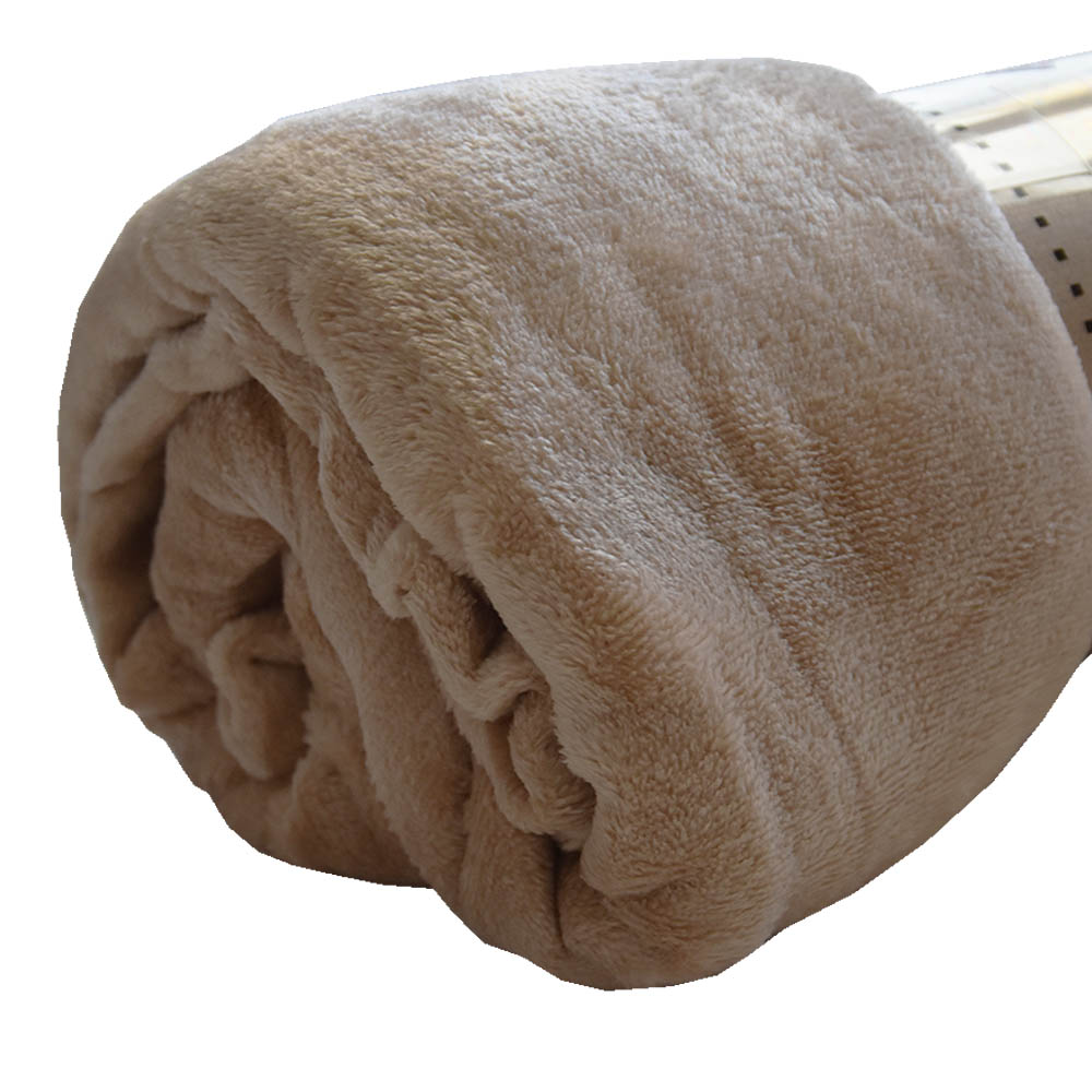 Κουβέρτα Flannel Διπλή (200x220) TNS Super Soft Beige 39-950-2343-4