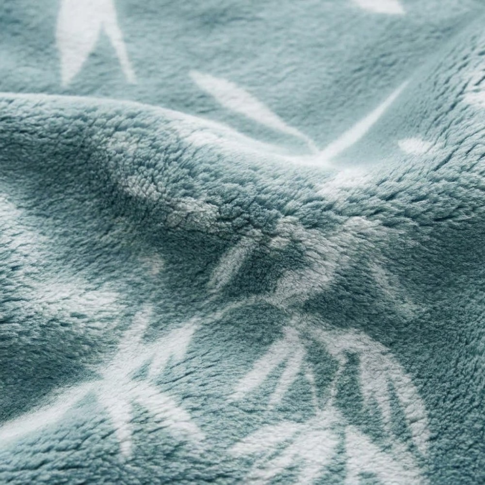 Κουβέρτα Flannel Διπλή (200x220) Super Soft Plants