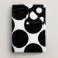 Κουβέρτα Flannel Διπλή (200x220) Super Soft Black & White Dots