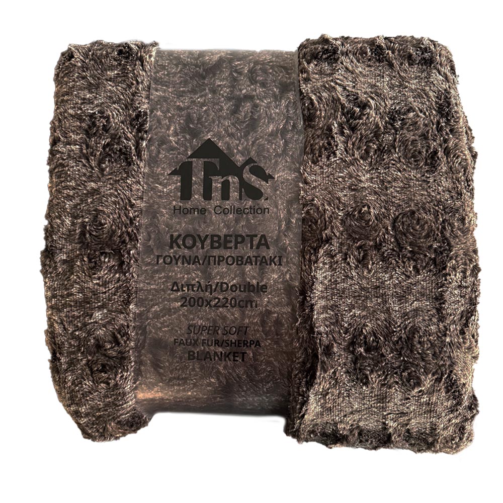 Κουβέρτα Γούνα Διπλή (200x220) Διπλής Όψης με Προβατάκι TNS Super Soft 39-950-2316