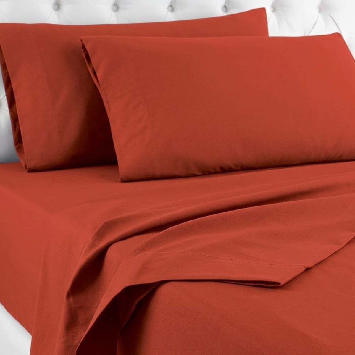 Σεντόνι Μονό Χωρίς Λάστιχο (160x250) 60% Βαμβάκι 40% Πολυεστέρας – Κόκκινο