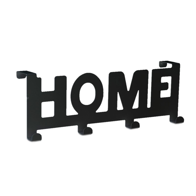 Κρεμάστρα Πόρτας 4 Θέσεων Μεταλλική TNS Home Black 33-950-2391-2